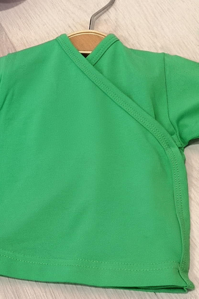 Otroška benkica/jopica na preklop - zelena