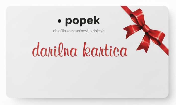 darilna kartica popek