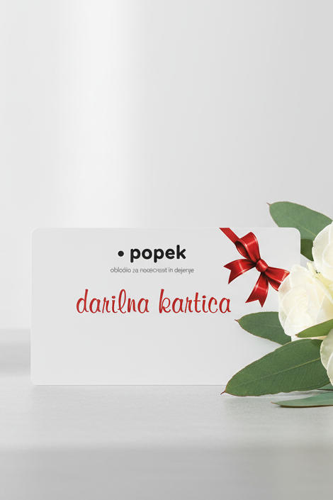 darilna kartica za darilo s šopkom rož