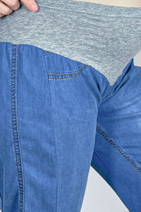 Nosečniške hlače - bermuda - jeans