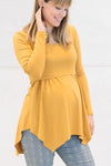 Tunika za dojenje in nosečnost - rumena
