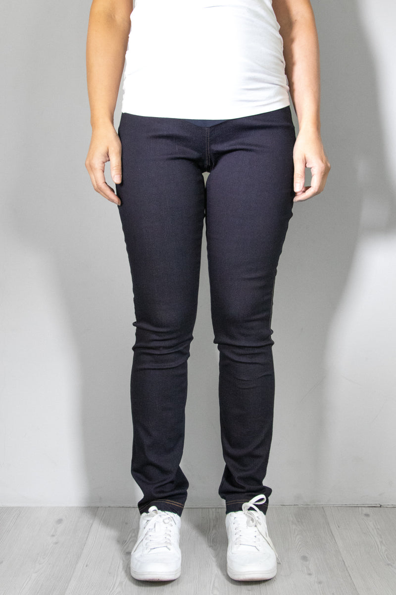 Nosečniške hlače - jeans - indigo modre