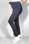 Nosečniške hlače - jeans - indigo modre