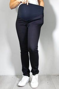 Nosečniške hlače - jeans - indigo modre
