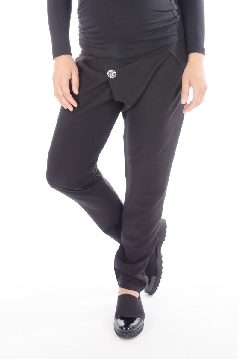 Nosečniške elegantne hlače - na preklop 36/38